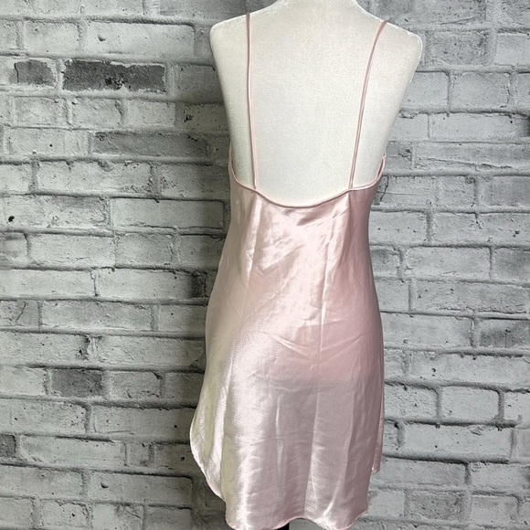 Natori Pink Satin & Lace Nightgown/Slip dress - Picture 2 of 9
